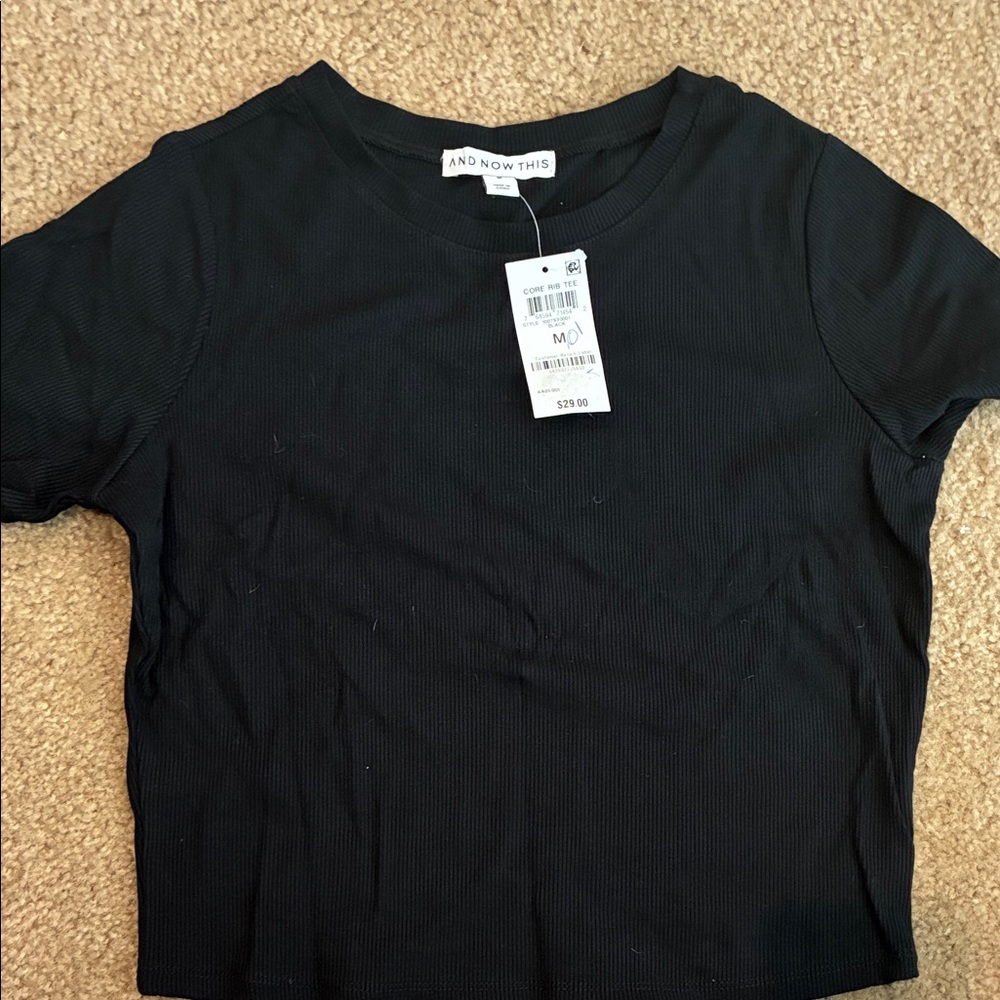 And Now This Women's Black Short Sleeve Tee